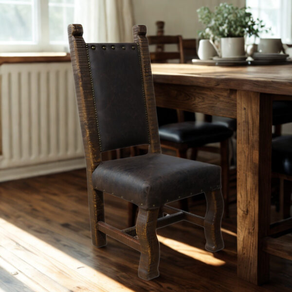 The Durango Armless Leather Dining Chair