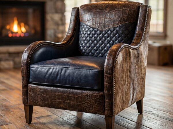 The Midnight Range Quilted Lounge Chair