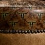 The Amarillo Sunset Ottoman - Detail close-up
