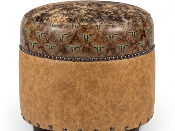 The Amarillo Sunset Ottoman - Studio hero